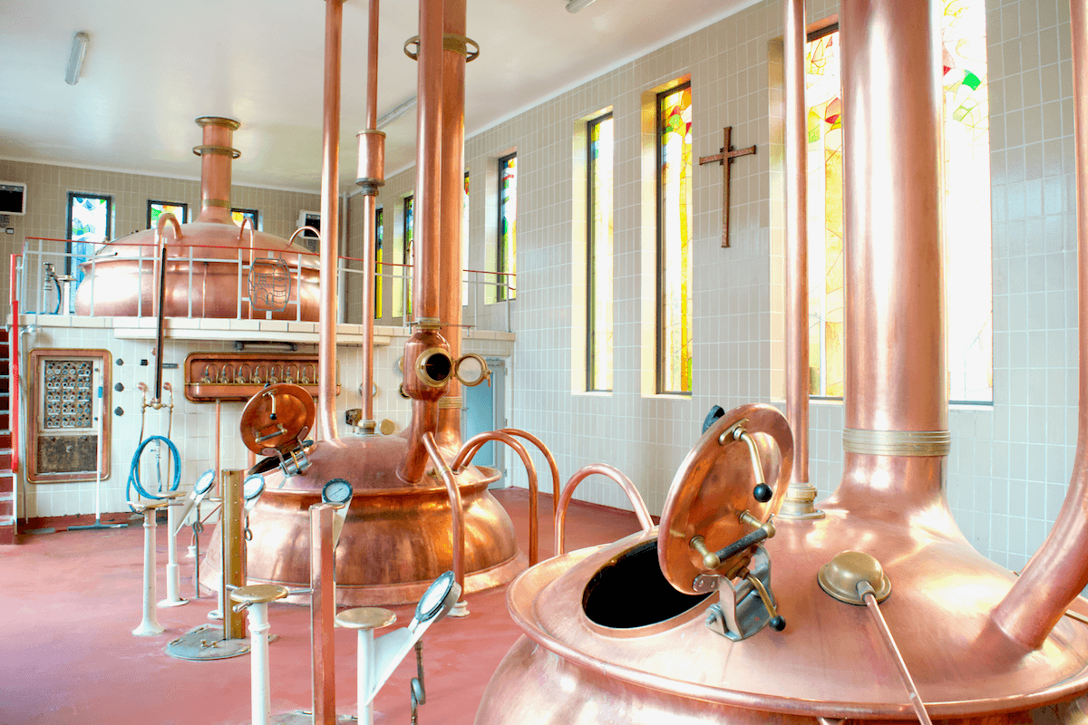 La Rochefort 8 est brassée dans la « Cathédrale de la bière »